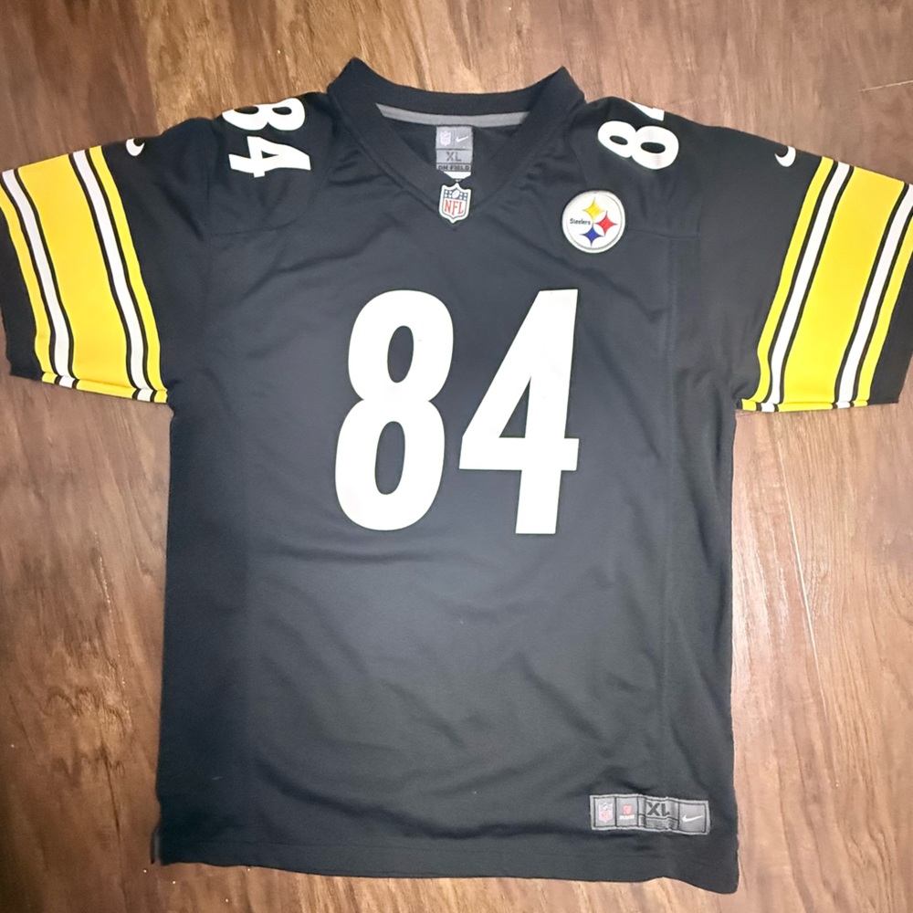 Nike On Field Steelers Brown #84 Jersey
